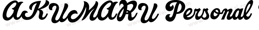 AKUMARU Personal Use字体转换